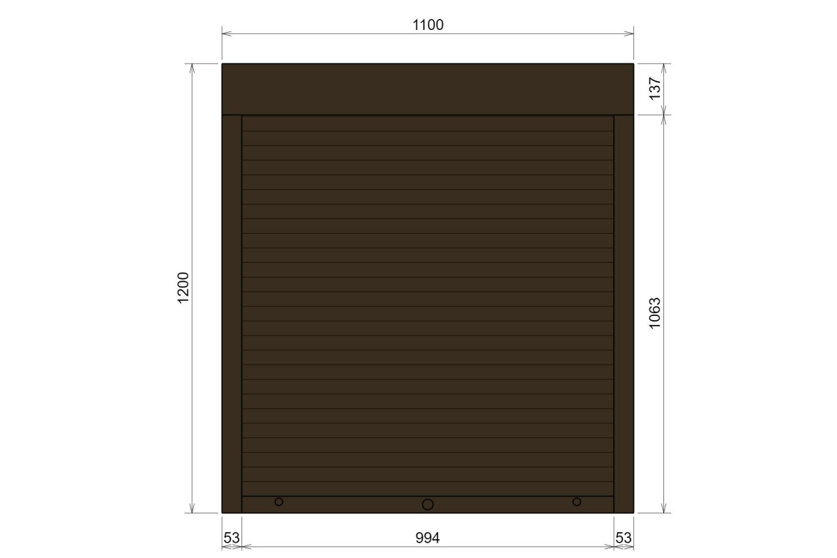 Защитные алюминиевые ролеты Comfort Line 1100-1200 мм P55
