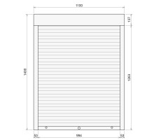 Защитные алюминиевые ролеты Comfort Line 1100-1400 мм P55