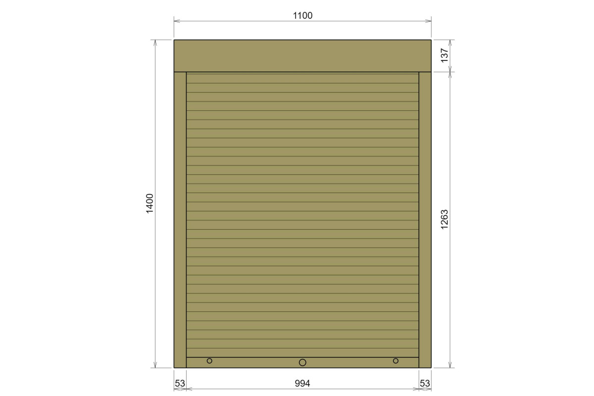 Защитные алюминиевые ролеты Comfort Line 1100-1400 мм P55