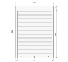 Защитные алюминиевые ролеты Comfort Line 1100-1500 мм P55