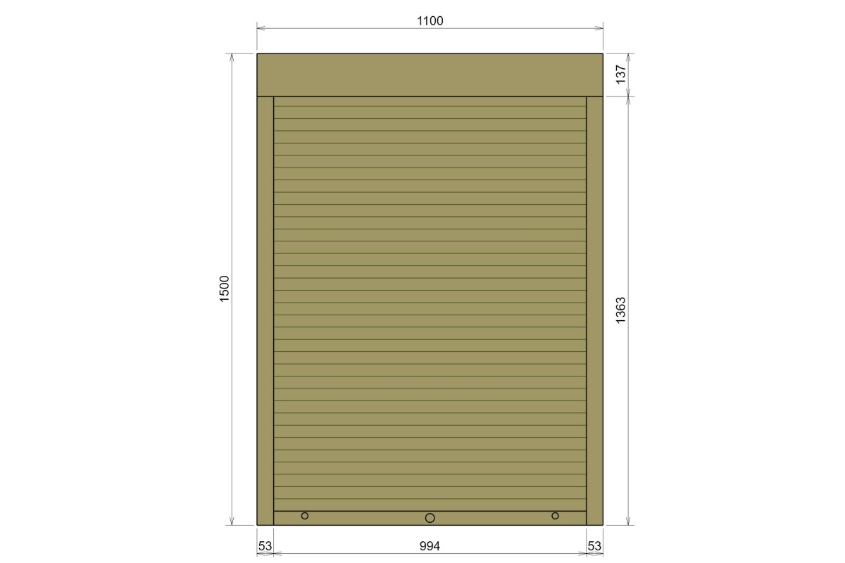 Защитные алюминиевые ролеты Comfort Line 1100-1500 мм P55