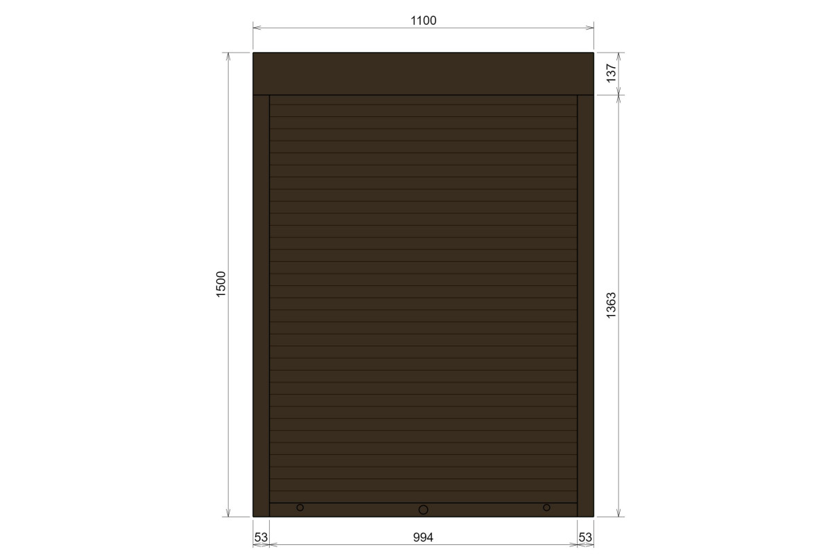 Защитные алюминиевые ролеты Comfort Line 1100-1500 мм P55