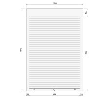 Защитные алюминиевые ролеты Comfort Line 1100-1600 мм P55