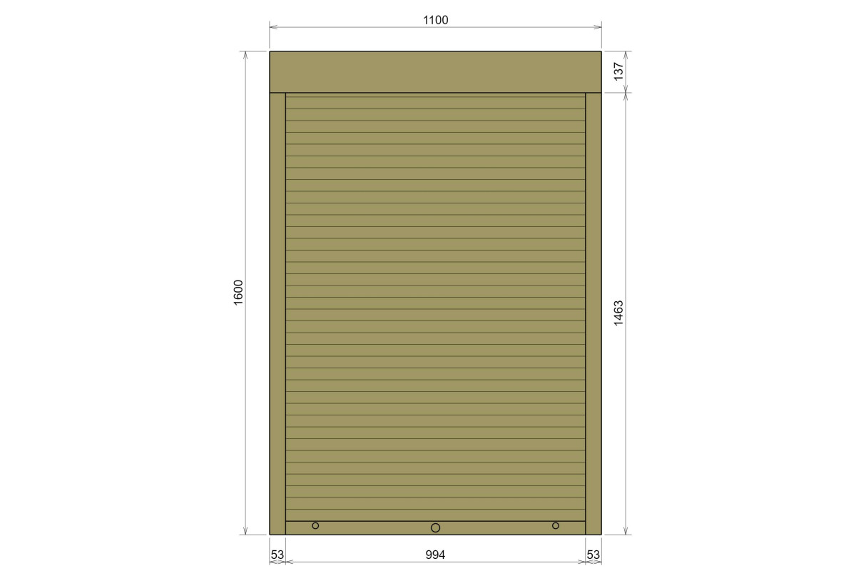 Захисні алюмінієві ролети Comfort Line 1100-1600 мм P55