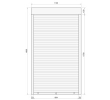 Защитные алюминиевые ролеты Comfort Line 1100-1900 мм P55