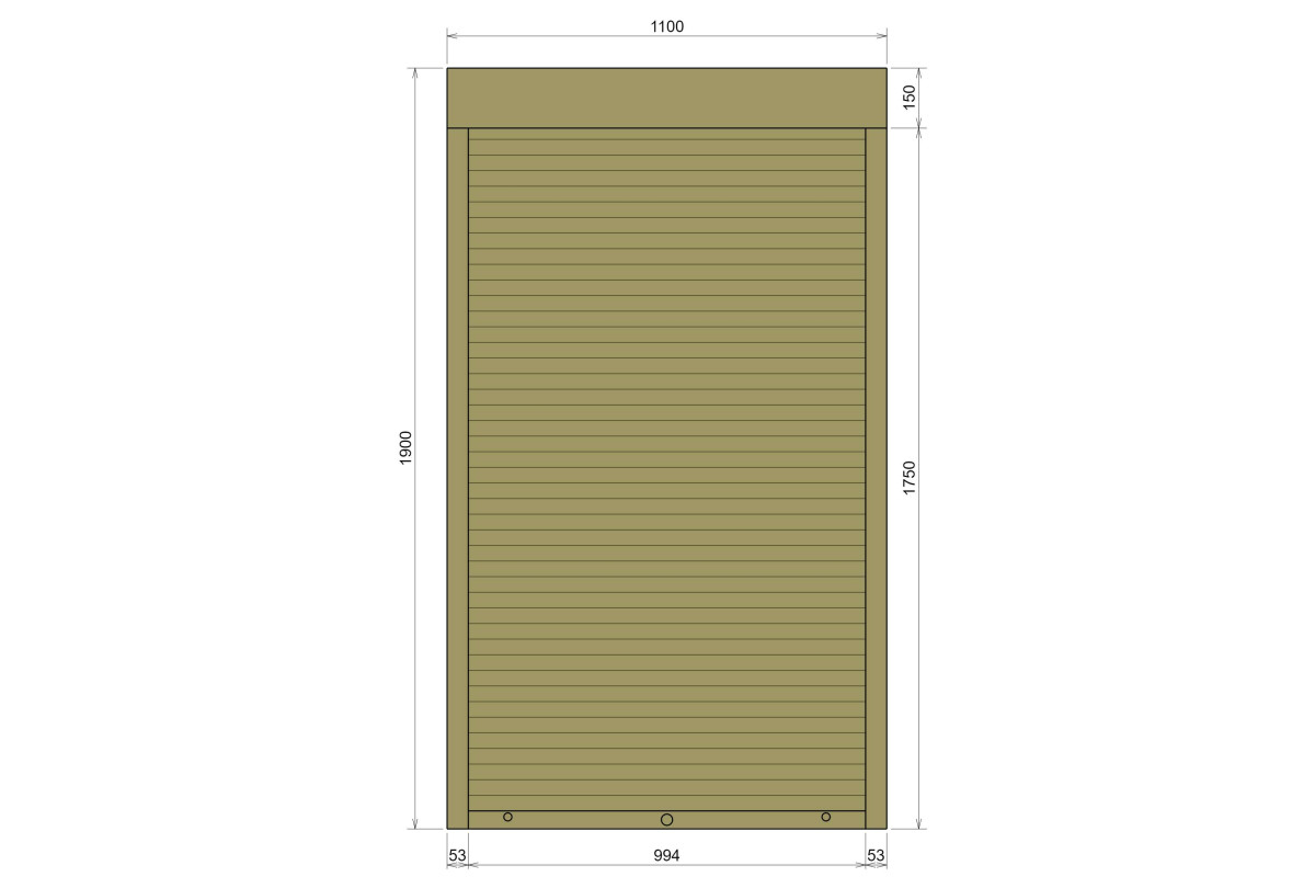 Захисні алюмінієві ролети Comfort Line 1100-1900 мм P55