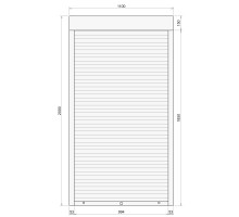 Защитные алюминиевые ролеты Comfort Line 1100-2000 мм P55