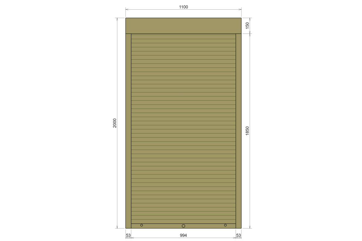 Захисні алюмінієві ролети Comfort Line 1100-2000 мм P55