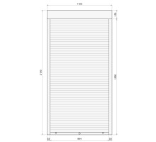 Защитные алюминиевые ролеты Comfort Line 1100-2100 мм P55