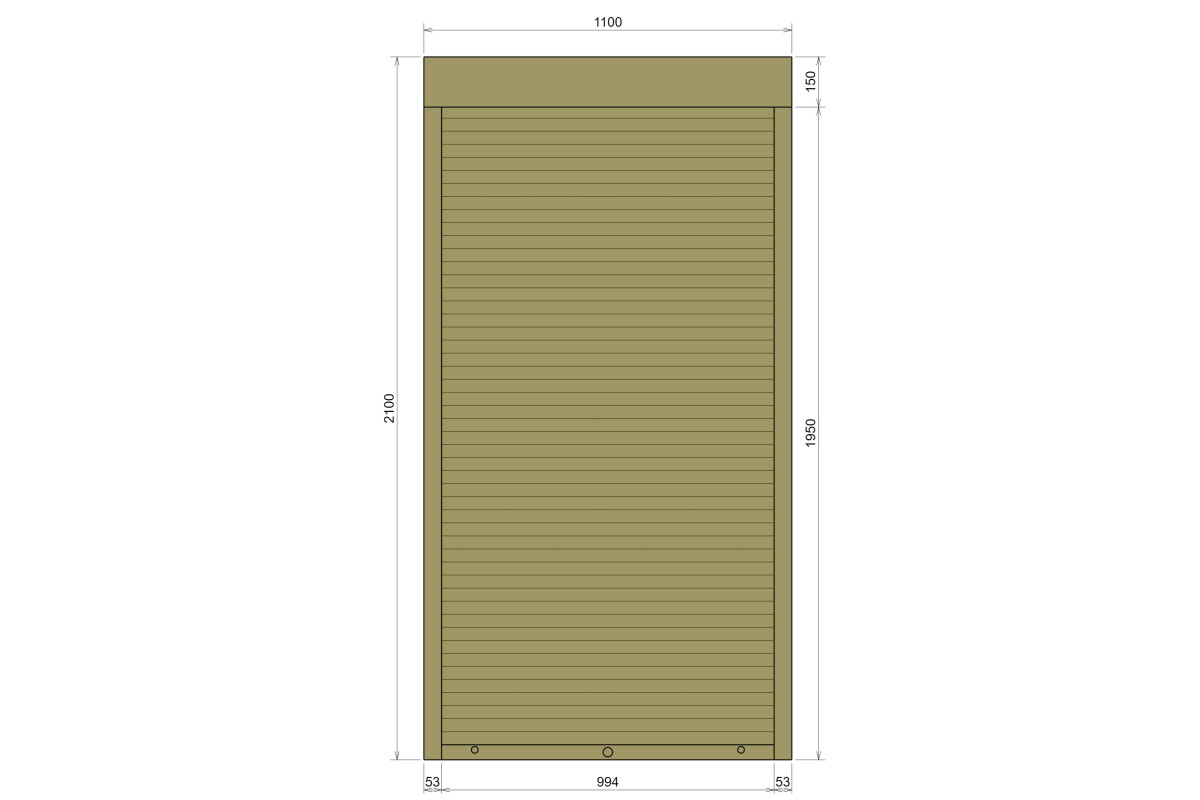 Защитные алюминиевые ролеты Comfort Line 1100-2100 мм P55