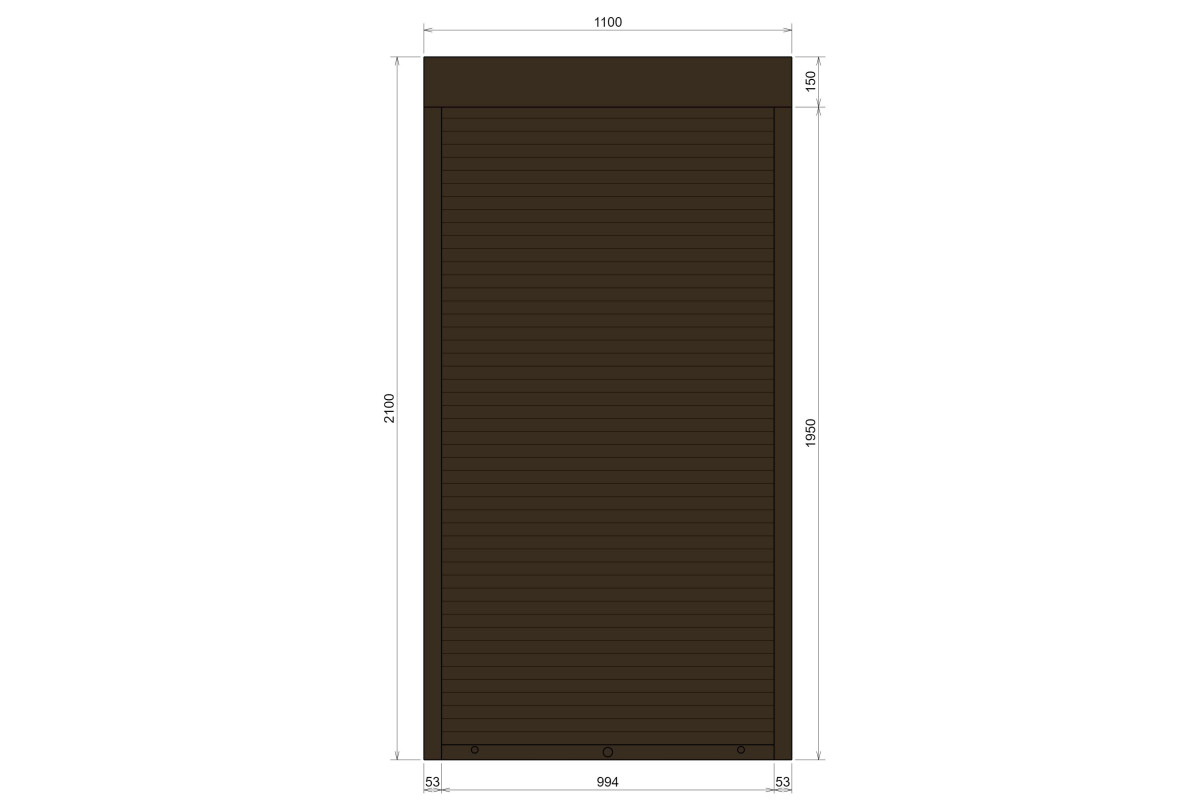 Защитные алюминиевые ролеты Comfort Line 1100-2100 мм P55