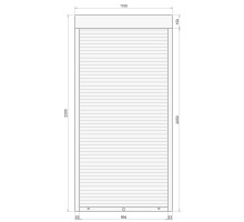 Защитные алюминиевые ролеты Comfort Line 1100-2200 мм P55