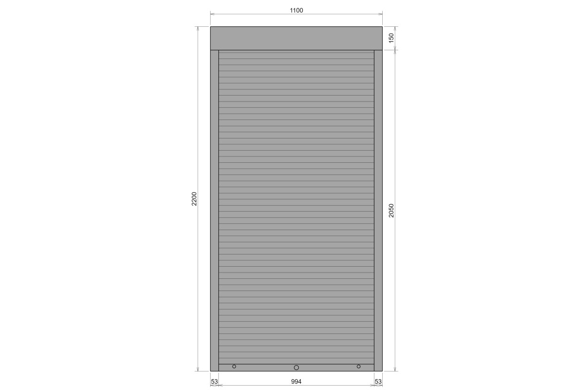 Защитные алюминиевые ролеты Comfort Line 1100-2200 мм P55