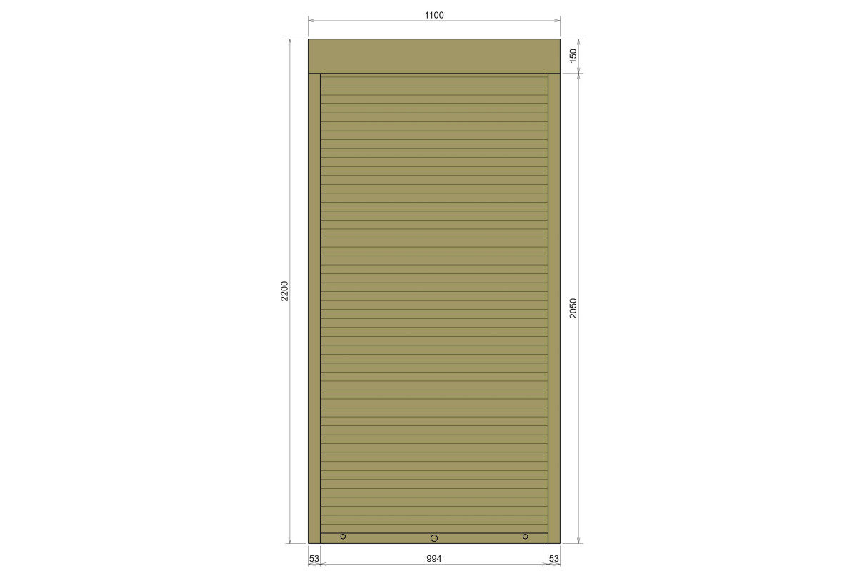 Защитные алюминиевые ролеты Comfort Line 1100-2200 мм P55