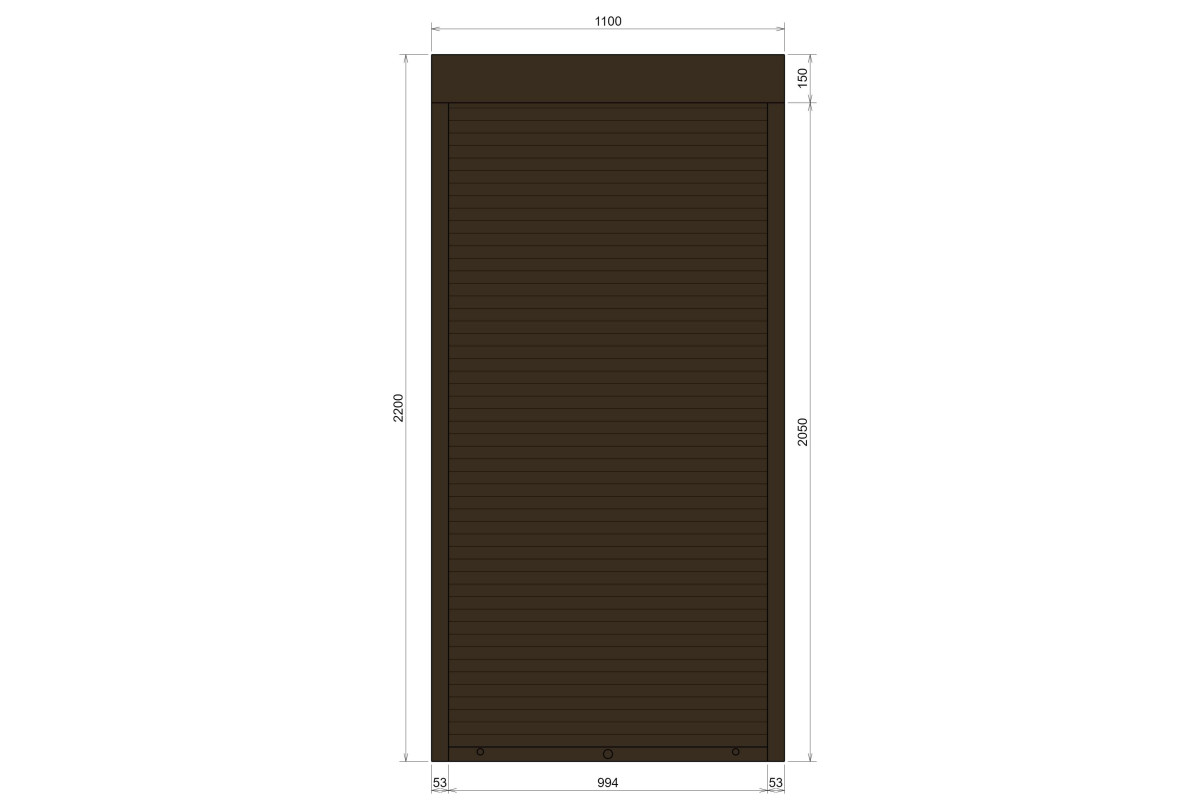 Защитные алюминиевые ролеты Comfort Line 1100-2200 мм P55