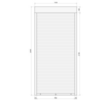 Защитные алюминиевые ролеты Comfort Line 1100-2300 мм P55