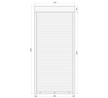 Защитные алюминиевые ролеты Comfort Line 1100-2400 мм P55