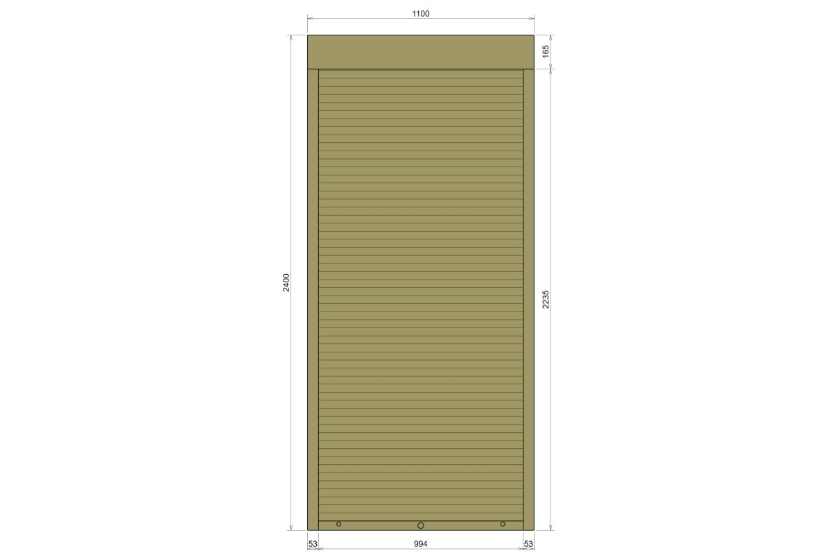 Защитные алюминиевые ролеты Comfort Line 1100-2400 мм P55
