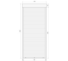 Защитные алюминиевые ролеты Comfort Line 1100-2500 мм P55