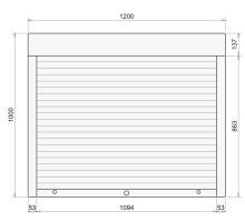 Защитные алюминиевые ролеты Comfort Line 1200-1000 мм P55