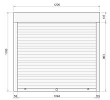Защитные алюминиевые ролеты Comfort Line 1200-1100 мм P55