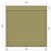 Защитные алюминиевые ролеты Comfort Line 1200-1200 мм P55