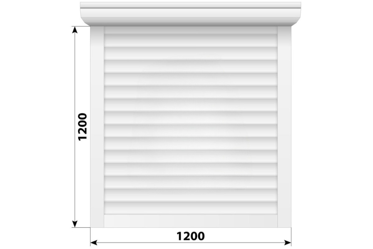 Защитные алюминиевые ролеты Comfort Line 1200-1200 мм P55