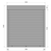Защитные алюминиевые ролеты Comfort Line 1200-1300 мм P55