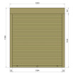 Защитные алюминиевые ролеты Comfort Line 1200-1300 мм P55