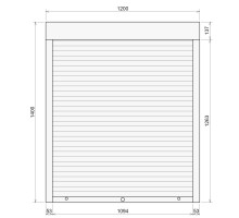 Защитные алюминиевые ролеты Comfort Line 1200-1400 мм P55