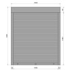 Защитные алюминиевые ролеты Comfort Line 1200-1400 мм P55