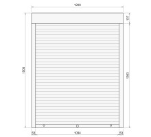Защитные алюминиевые ролеты Comfort Line 1200-1500 мм P55