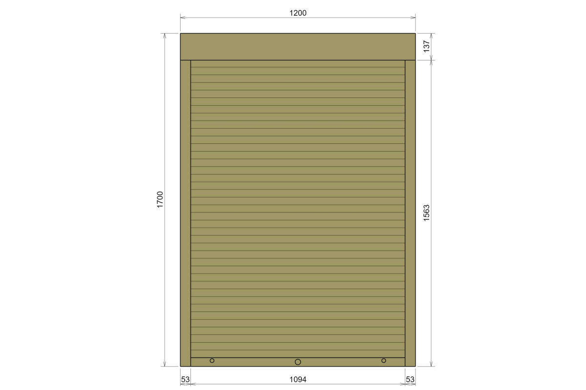Защитные алюминиевые ролеты Comfort Line 1200-1700 мм P55