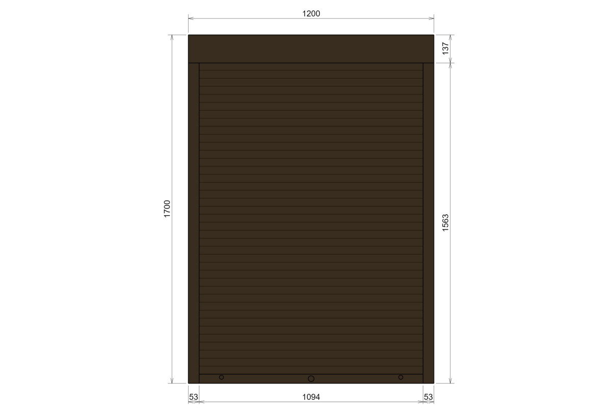 Защитные алюминиевые ролеты Comfort Line 1200-1700 мм P55