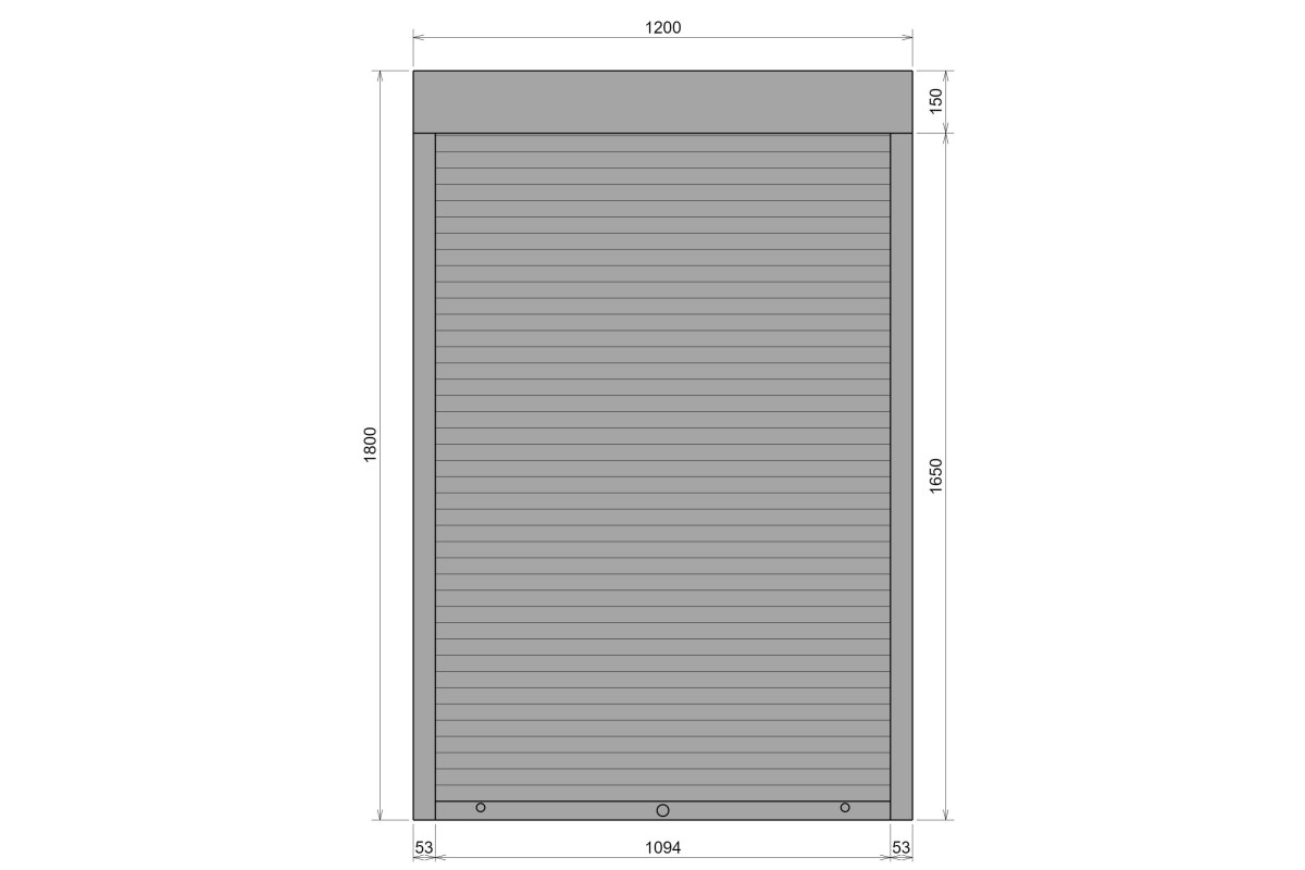 Защитные алюминиевые ролеты Comfort Line 1200-1800 мм P55