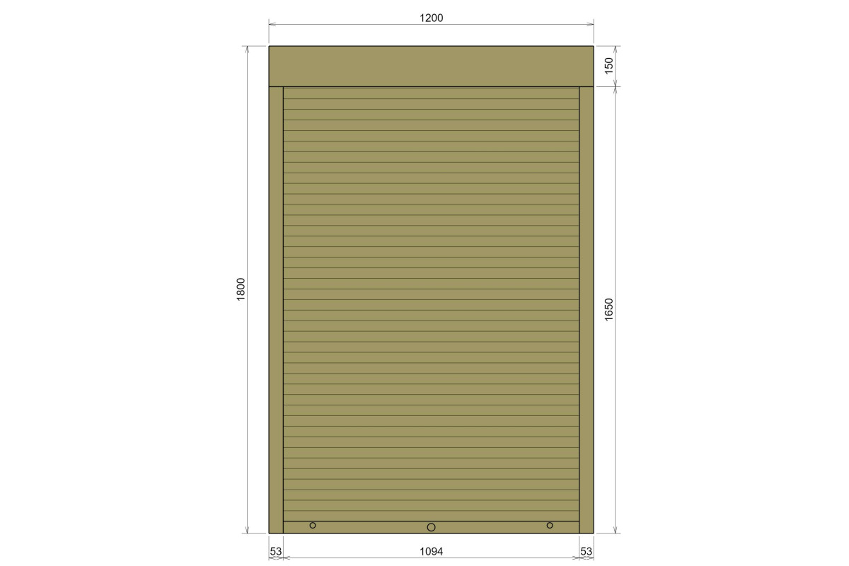 Защитные алюминиевые ролеты Comfort Line 1200-1800 мм P55