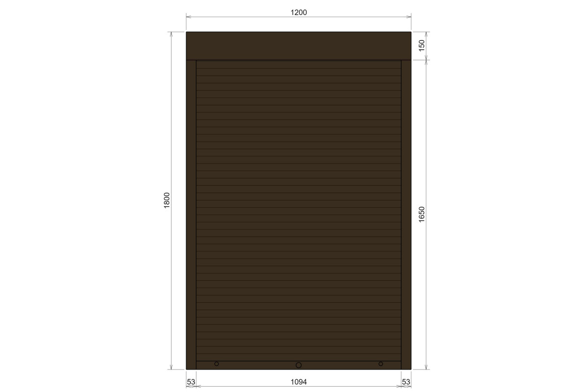 Защитные алюминиевые ролеты Comfort Line 1200-1800 мм P55