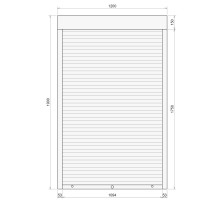Защитные алюминиевые ролеты Comfort Line 1200-1900 мм P55