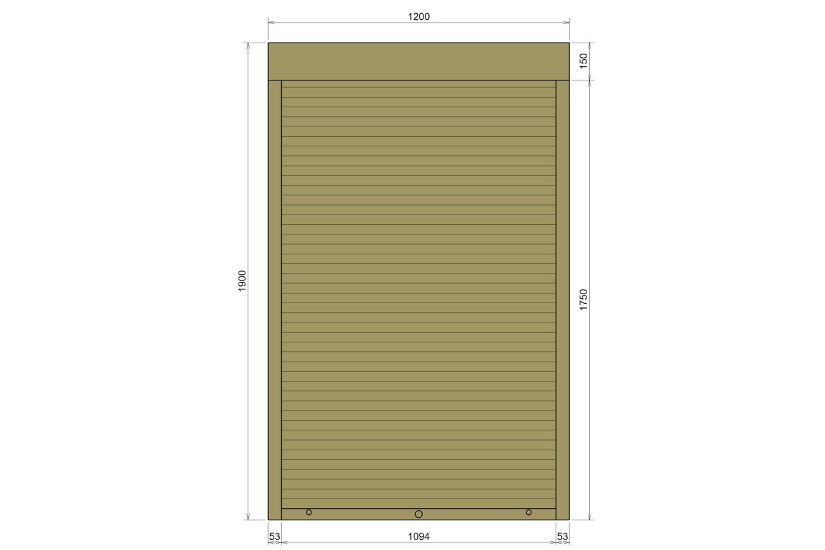 Захисні алюмінієві ролети Comfort Line 1200-1900 мм P55