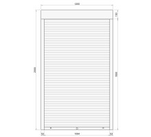 Защитные алюминиевые ролеты Comfort Line 1200-2000 мм P55