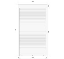 Защитные алюминиевые ролеты Comfort Line 1200-2100 мм P55