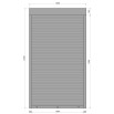 Защитные алюминиевые ролеты Comfort Line 1200-2100 мм P55