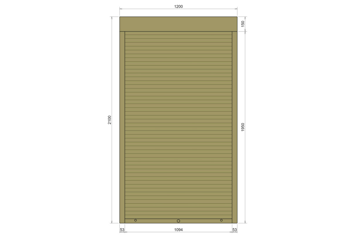Защитные алюминиевые ролеты Comfort Line 1200-2100 мм P55