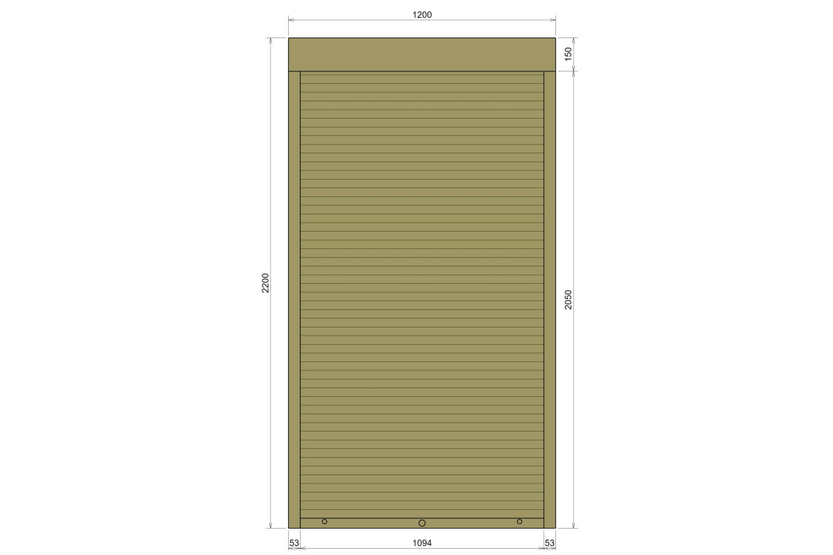 Защитные алюминиевые ролеты Comfort Line 1200-2200 мм P55