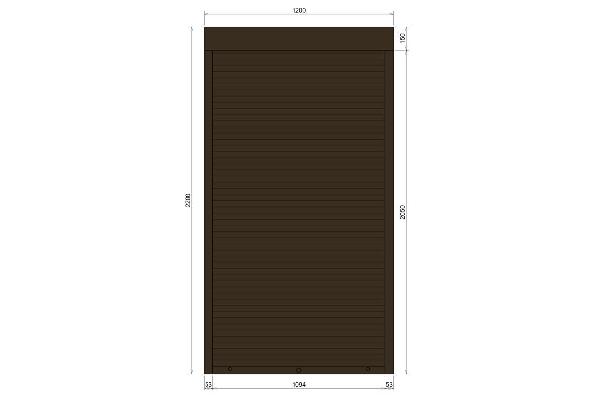 Защитные алюминиевые ролеты Comfort Line 1200-2200 мм P55