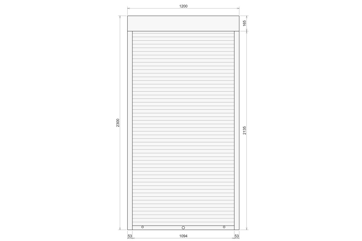 Защитные алюминиевые ролеты Comfort Line 1200-2300 мм P55