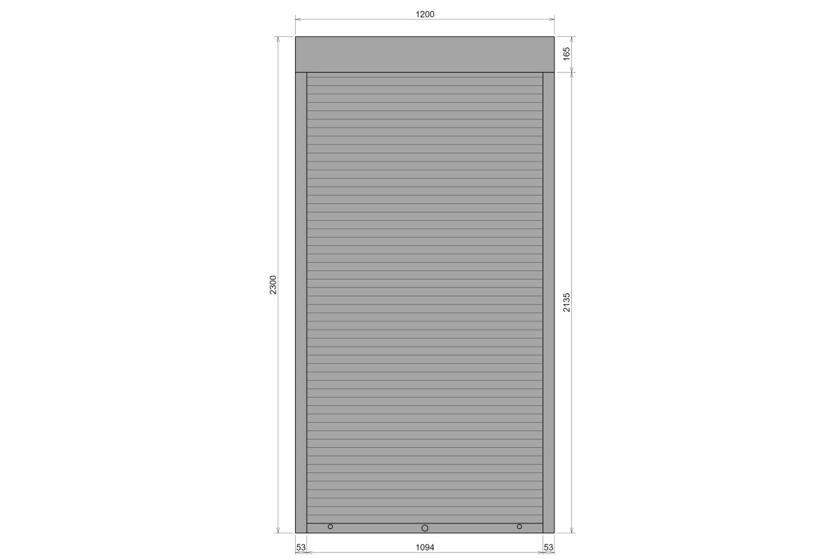 Защитные алюминиевые ролеты Comfort Line 1200-2300 мм P55