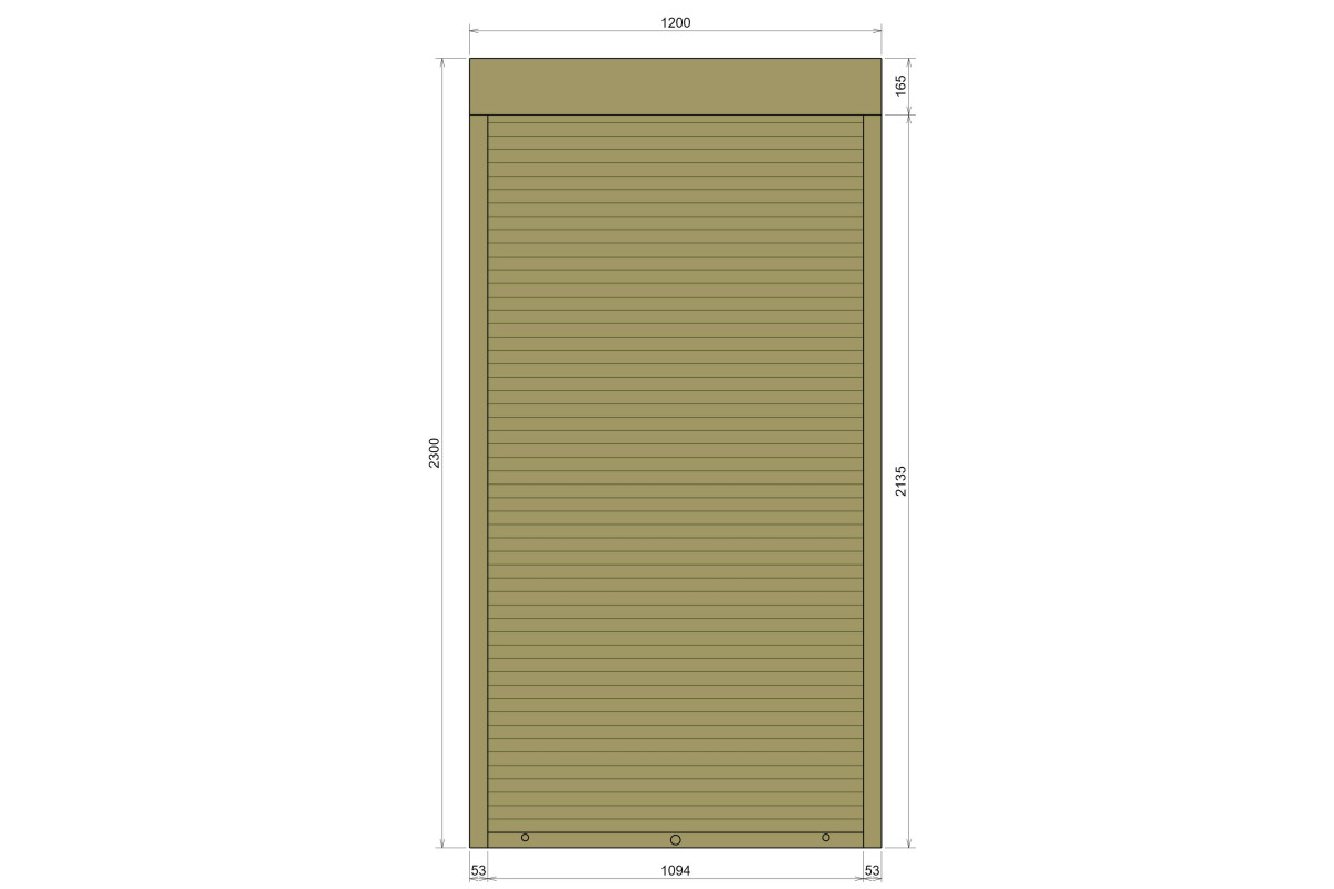 Защитные алюминиевые ролеты Comfort Line 1200-2300 мм P55