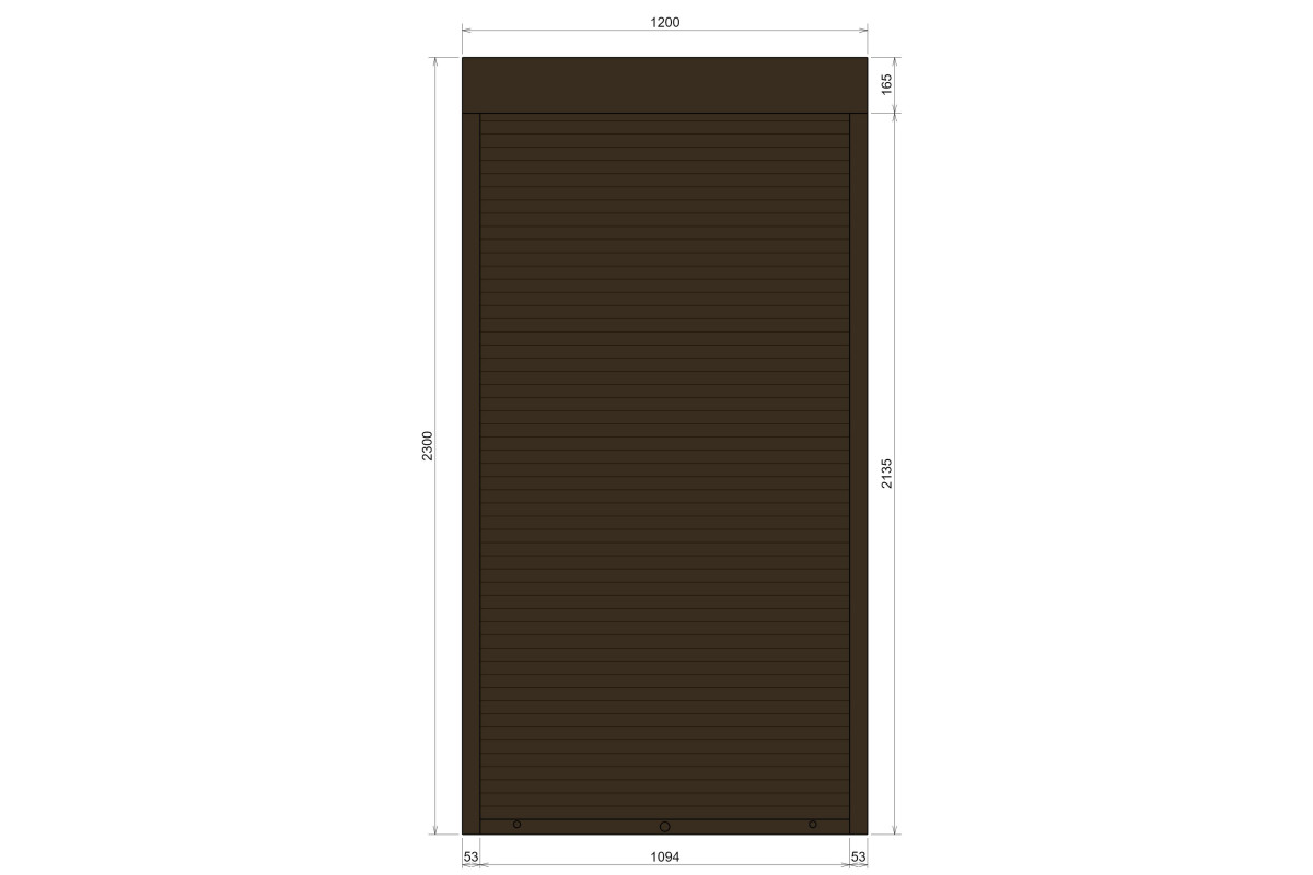 Защитные алюминиевые ролеты Comfort Line 1200-2300 мм P55