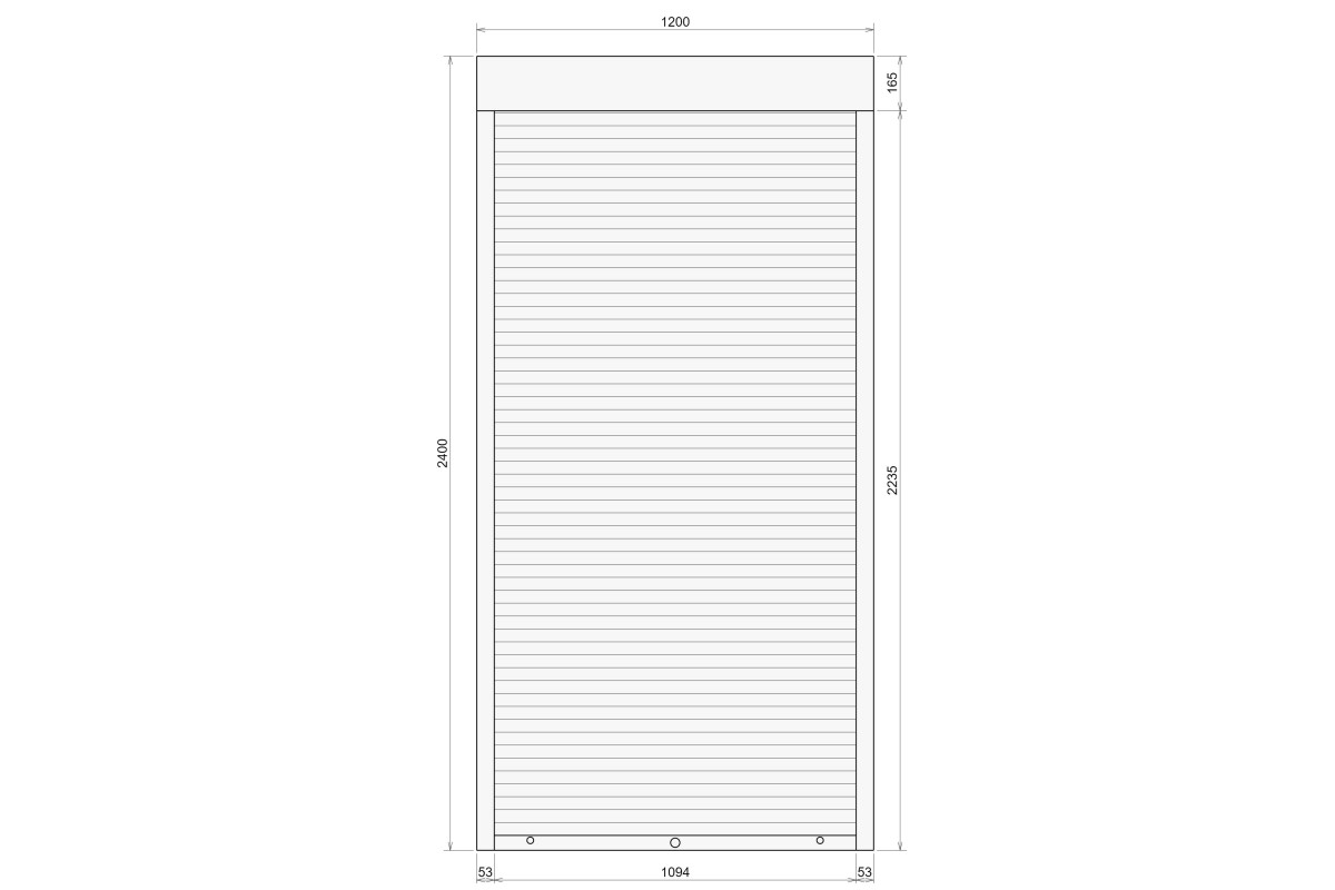 Защитные алюминиевые ролеты Comfort Line 1200-2400 мм P55